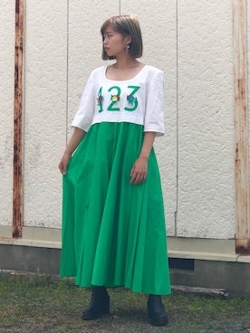 「イタリア製」｜KAUさん（レディース・155cm）の春コーディネート