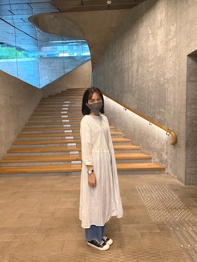 「GU（ジーユー）のアイテム（アンサンブル）」を使った、Hazelさん（レディース・164cm）の春コーディネート