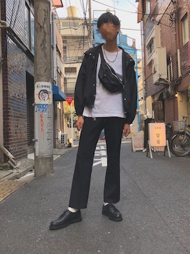 「アイテム（モカシン/デッキシューズ）」を使った、haya_10さん（メンズ・179cm）の春コーディネート