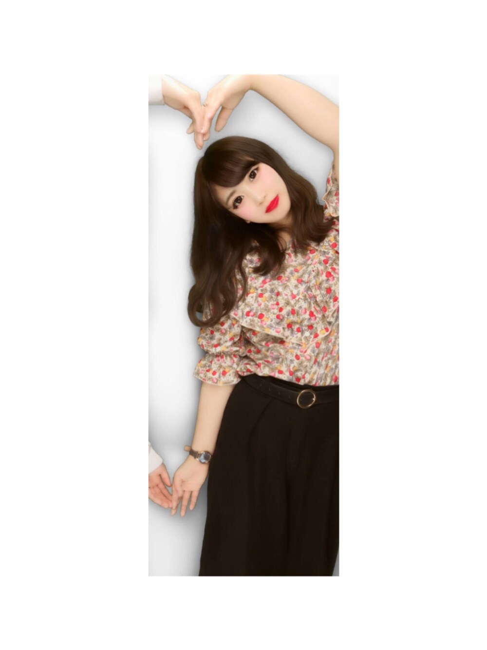 「NO🍓NO LIFE、高橋愛コラボ、高橋愛、WEGO、全身WEGO、春コーデ」｜「WEGOの∴WEGO/高橋愛コラボフリルシャツ（シャツ/ブラウス、その他）」を使った、ミキさん（レディース・164cm）の春コーディネートの1枚目の写真