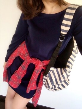 「RCWB（アールシーダブリュービー）のアイテム（ワンピース/ドレス）」を使った、hiro◡̈⃝♡さん（レディース・156cm）の春コーディネート