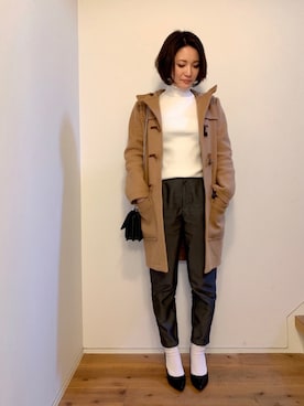 「Cawaii」｜「アイテム（ダッフルコート）」を使った、たけしぷん*さん（レディース・153cm）の秋コーディネート