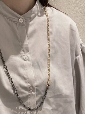 【and cloud】Twist Curb Chain Necklace M