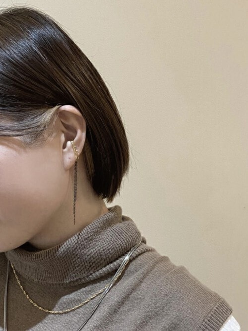 [Hei] essential cubic snake chain necklace☆NMIXX着用 Snake Chain Necklace M（ネックレス）｜and cloud（アンド