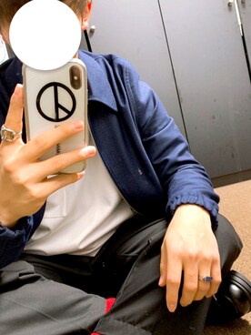 「ZARA（ザラ）のアイテム（ジャケット/アウター、ブルー系）」を使った、Hayatoさん（メンズ・168cm）の春コーディネート
