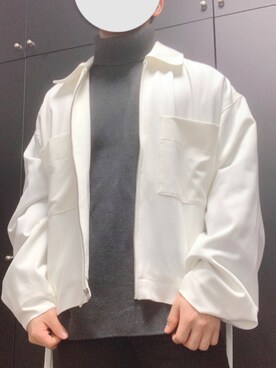 「WYM LIDNM（ウィム バイ リドム）の【WYM LIDNM】MILANO RIB HEAVY WEIGHT TURTLE（ニット/セーター、グレー系）」を使った、Hayatoさん（メンズ・168cm）の秋コーディネート