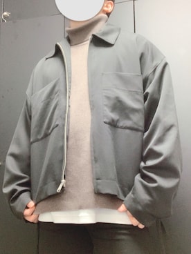 「WYM LIDNM（ウィム バイ リドム）の【WYM LIDNM】MILANO RIB HEAVY WEIGHT TURTLE（ニット/セーター、ブラウン系）」を使った、Hayatoさん（メンズ・168cm）の秋コーディネート