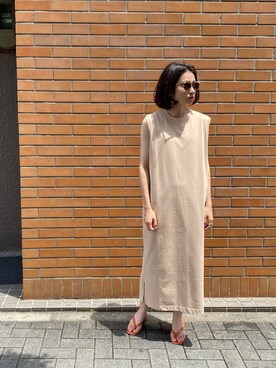 「niuhans（ニュアンス）のアイテム」を使った、akanemiuraさん（レディース・155cm）の夏コーディネート