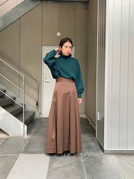 「アイテム（スリッポン）」を使った、akanemiuraさん（レディース・155cm・20代）の秋コーディネート