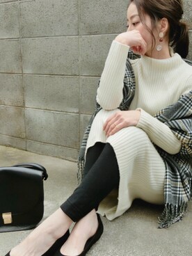 「in the groove（インザグルーヴ）のアイテム」を使った、ちぃさん（レディース・150cm）の冬コーディネート