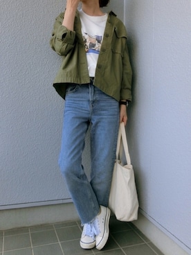 「大人ミューズ（オトナミューズ）のアイテム」を使った、ちぃさん（レディース・150cm）の春コーディネート