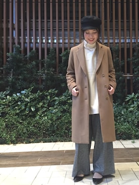 ADACHI YURIさん（レディース・163cm）の冬コーディネート