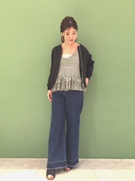 「URBAN RESEARCH ROSSO WOMEN（アーバンリサーチ　ロッソ）のアイテム（ブルゾン）」を使った、ADACHI YURIさん（レディース・163cm）の春コーディネート