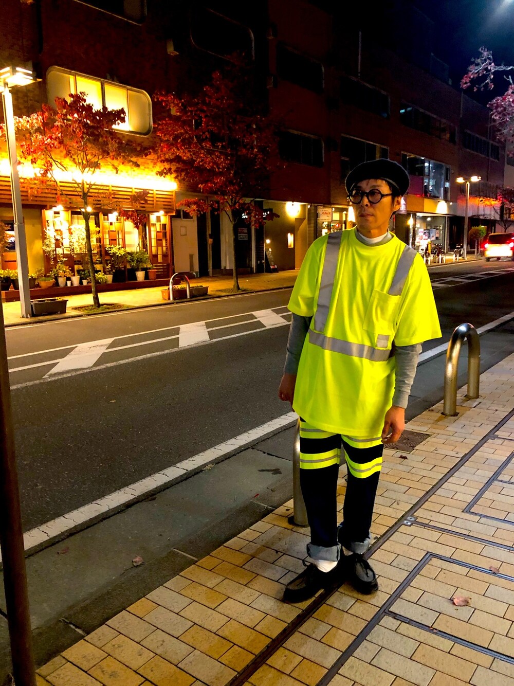 「おしゃれさんと繋がりたい、ストリート、ストリートMIX、古着MIX、ミリタリー、ヴィンテージ、ヴィンテージ好きな人と繋がりたい、ミリタリーMIXスタイル」｜「MILITARYのアイテム（ハンチング/ベレー帽、ブラック系）」を使った、中山貴之さん（メンズ・170cm）の秋コーディネートの1枚目の写真