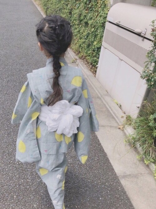pam使用「Kraso（京都Ｓｕｂｉｋｉａｗａ食器店さんとつくった　レトロな浴衣）」的時尚穿搭
