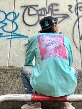 「Mitchell&Ness（ミッチェル&ネス）のアイテム（帽子）」を使った、tkc18さん（メンズ・173cm）の春コーディネート
