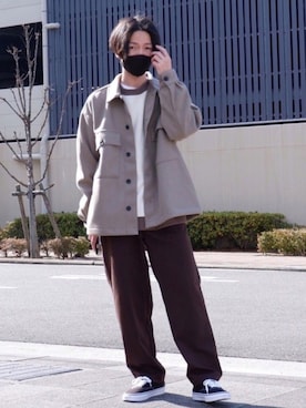 かみけん。さん（メンズ・168cm）の冬コーディネート