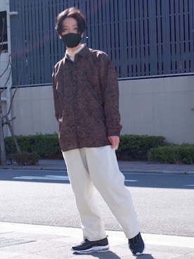 「PERSON'S（パーソンズ）のアイテム（トップス）」を使った、かみけん。さん（メンズ・168cm）の春コーディネート