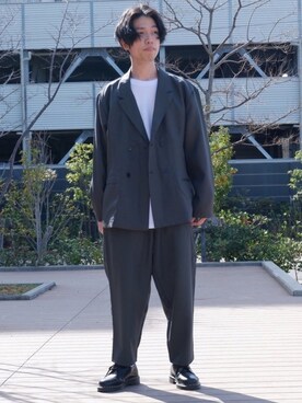 かみけん。さん（メンズ・168cm）の春コーディネート