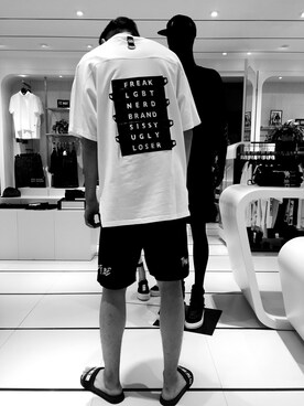 「iT（イット）のアイテム（パンツ）」を使った、sawakou-さん（メンズ・185cm）の夏コーディネート