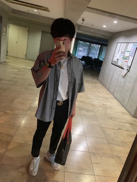 「JOHN LAWRENCE SULLIVAN」｜「アイテム（アナログ腕時計）」を使った、おぐさん（メンズ・170cm）の春コーディネート