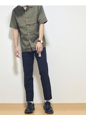 「アイテム（その他、ブルー系）」を使った、ﾖｼｵｶさん（メンズ・175cm）の春コーディネート