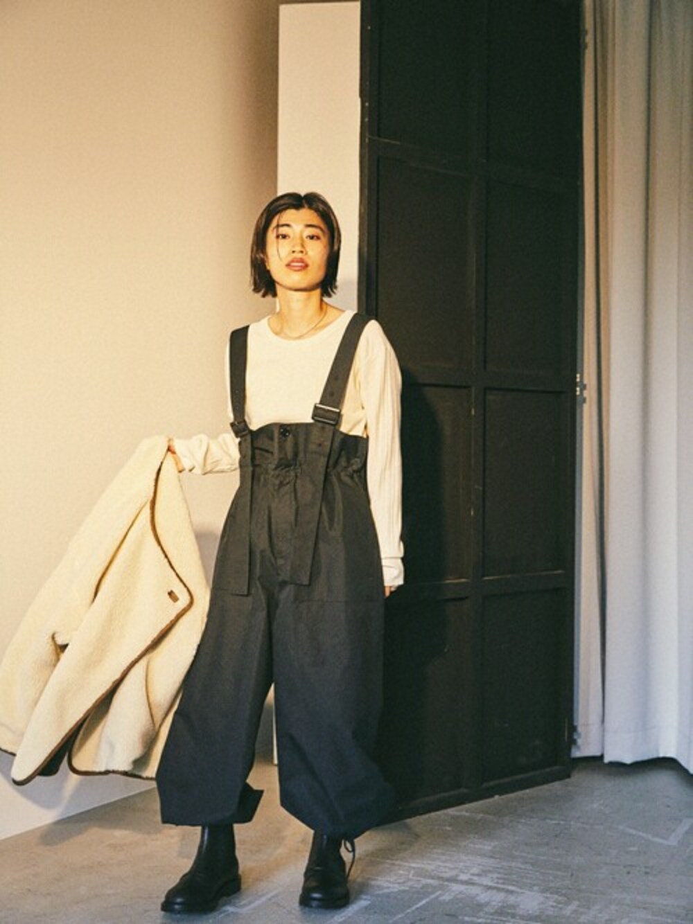 BLACK BY MOUSSY（ブラックバイマウジー）の「long belt overall 
