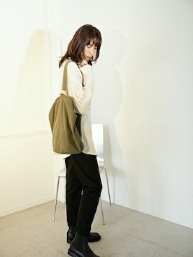 「ビブラムソール」｜BLACKBYMOUSSY_staffさん（レディース・170cm）の秋コーディネート