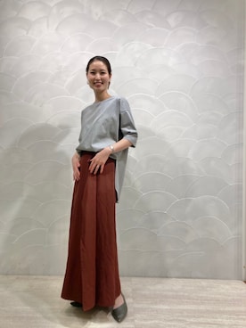「ウエストイン」｜BLACKBYMOUSSY_staffさん（レディース・160cm）の夏コーディネート