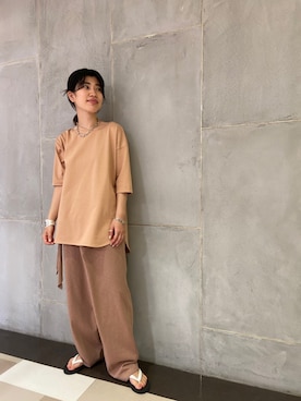 「くすみカラー」｜BLACKBYMOUSSY_staffさん（レディース・160cm）の夏コーディネート