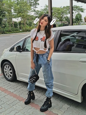 「pokemon」｜evolpeeksさん（レディース・169cm）の春コーディネート