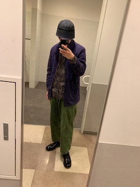 「アイテム（カバーオール）」を使った、チャールズさん（メンズ・171cm・10代）の秋コーディネート