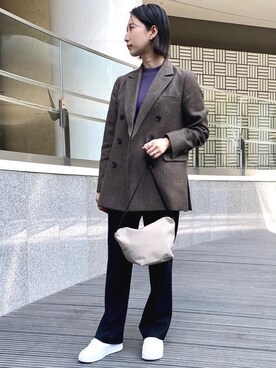「遊び心のあるJacket Style」｜「アイテム（その他アウター）」を使った、rinaryさん（レディース・160cm）の秋コーディネート
