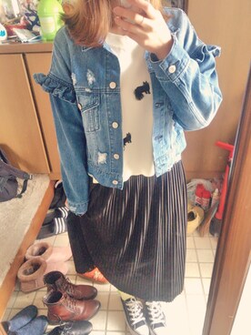 「CONVERSE（コンバース）のconverse（コンバース） ALL STAR OX（オールスターOX）（スニーカー）」を使った、takaさん（レディース・158cm）の春コーディネート