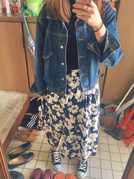 「CONVERSE（コンバース）のconverse（コンバース） ALL STAR OX（オールスターOX）（スニーカー）」を使った、takaさん（レディース・158cm）の春コーディネート