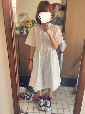「アイテム（シャツワンピース）」を使った、takaさん（レディース・158cm・20代）の秋コーディネート
