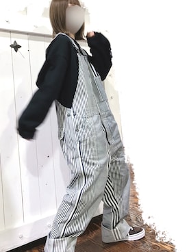 「HOOK（フック）のアイテム（スウェット）」を使った、かののさん（レディース・161cm）の冬コーディネート