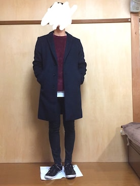 「wearhalloween2017」｜「アイテム（チェスターコート）」を使った、RYOTAさん（メンズ・177cm）の秋コーディネート