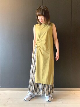 Miki Nakamuraさん（レディース・160cm）の夏コーディネート