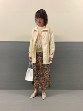 「ARRUM（アールム）のアイテム（サンダル）」を使った、Miki Nakamuraさん（レディース・160cm）の冬コーディネート