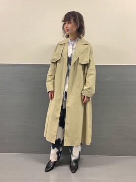 「ARRUM（アールム）のアイテム（サンダル）」を使った、Miki Nakamuraさん（レディース・160cm）の冬コーディネート