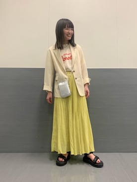 「ベーシック/トラッド」｜Miki Nakamuraさん（レディース・160cm）の春コーディネート