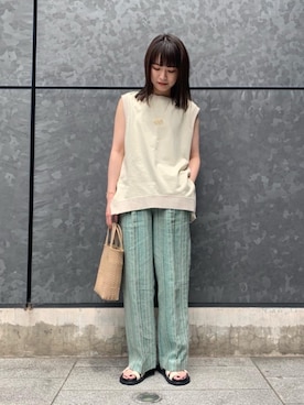 Miki Nakamuraさん（レディース・160cm）の春コーディネート