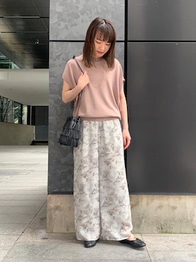 「BEAUTY&YOUTH UNITED ARROWS（ビューティーアンドユースユナイテッドアローズ）のBY カラーコンビミックスチェーンネックレス ◆（ネックレス）」を使った、Miki Nakamuraさん（レディース・160cm）の春コーディネート