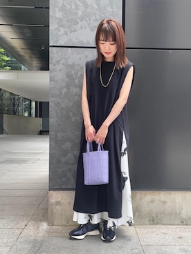 「RECOMMEND  ITEM STYLING」｜「アイテム（ワンピース/ドレス）」を使った、Miki Nakamuraさん（レディース・160cm）の夏コーディネート
