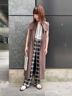 「RECOMMEND  ITEM STYLING」｜「アイテム（ワンピース/ドレス）」を使った、Miki Nakamuraさん（レディース・160cm）の夏コーディネート