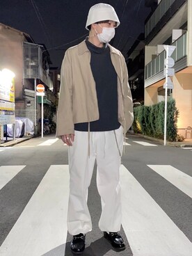 ブルゾンを使った ショート丈アウター のメンズ人気ファッションコーディネート Wear