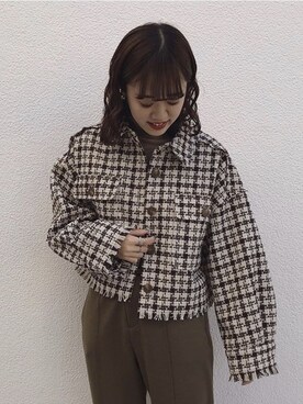 「alleybywcloset」｜「アイテム（その他アウター）」を使った、fukama2iさん（レディース・159cm）の夏コーディネート