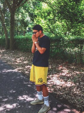 「FNTY（フライングナインティ）のアイテム」を使った、けんちょりさん（メンズ・174cm）の冬コーディネート