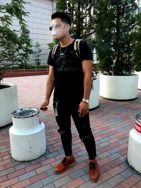 「GIVENCHY（ジバンシイ）のアイテム（腕時計）」を使った、けんちょりさん（メンズ・174cm）の冬コーディネート